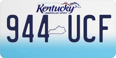 KY license plate 944UCF