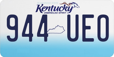 KY license plate 944UEO