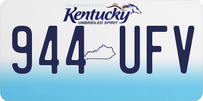 KY license plate 944UFV