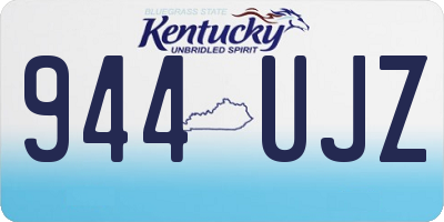 KY license plate 944UJZ