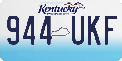 KY license plate 944UKF