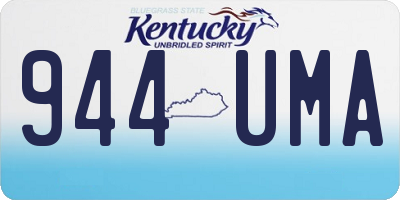 KY license plate 944UMA