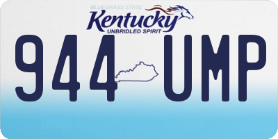 KY license plate 944UMP