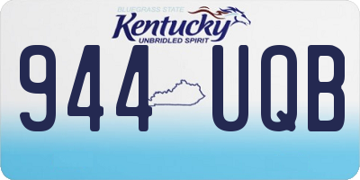 KY license plate 944UQB