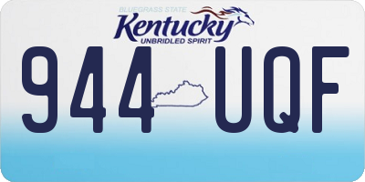 KY license plate 944UQF