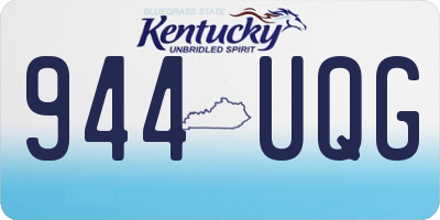 KY license plate 944UQG
