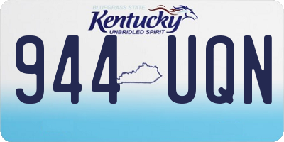 KY license plate 944UQN