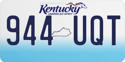 KY license plate 944UQT