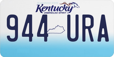 KY license plate 944URA