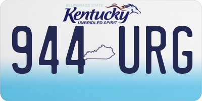 KY license plate 944URG