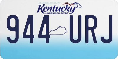KY license plate 944URJ