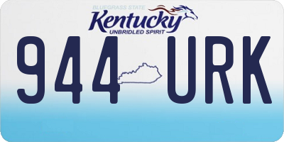 KY license plate 944URK