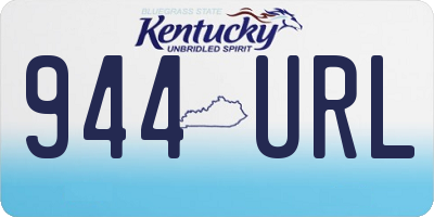 KY license plate 944URL