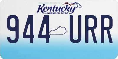 KY license plate 944URR