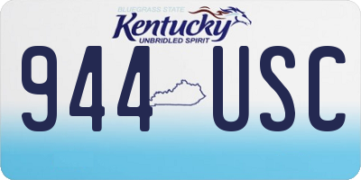 KY license plate 944USC