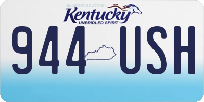 KY license plate 944USH