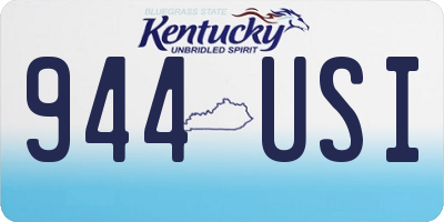 KY license plate 944USI
