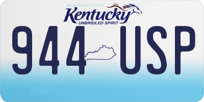 KY license plate 944USP