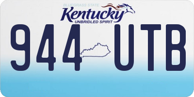 KY license plate 944UTB
