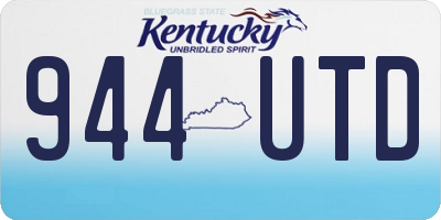 KY license plate 944UTD