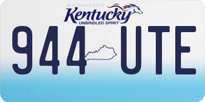 KY license plate 944UTE