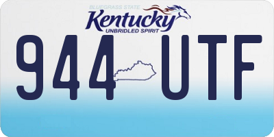 KY license plate 944UTF