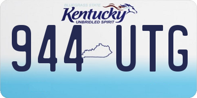 KY license plate 944UTG