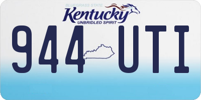 KY license plate 944UTI