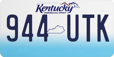 KY license plate 944UTK