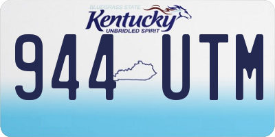KY license plate 944UTM