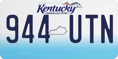 KY license plate 944UTN