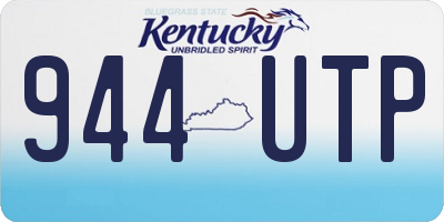 KY license plate 944UTP