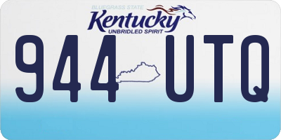 KY license plate 944UTQ
