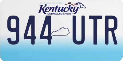 KY license plate 944UTR
