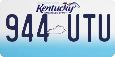 KY license plate 944UTU