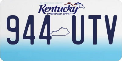 KY license plate 944UTV