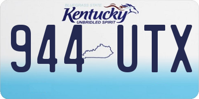 KY license plate 944UTX