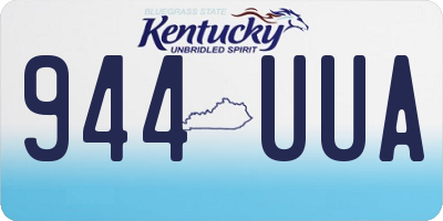 KY license plate 944UUA