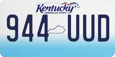 KY license plate 944UUD