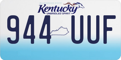 KY license plate 944UUF