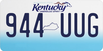 KY license plate 944UUG
