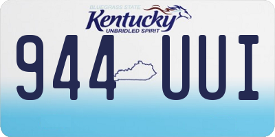 KY license plate 944UUI