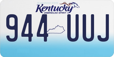 KY license plate 944UUJ