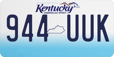KY license plate 944UUK