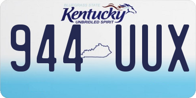 KY license plate 944UUX
