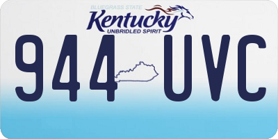 KY license plate 944UVC