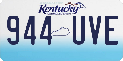 KY license plate 944UVE
