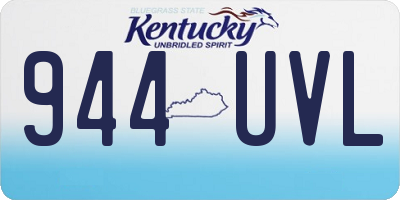 KY license plate 944UVL
