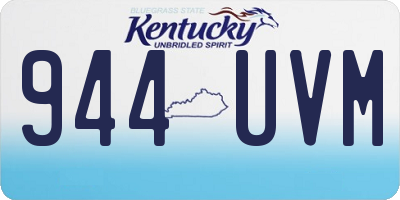 KY license plate 944UVM