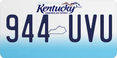 KY license plate 944UVU
